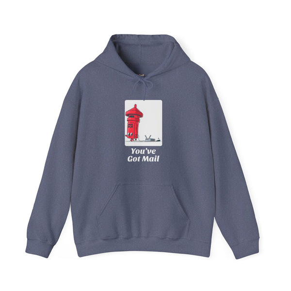 Retro Mailbox Hoodie | Heather Navy