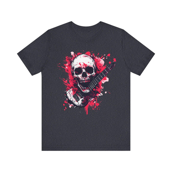 Rock Guitar Reaper Rock T Shirt | Heather Navy