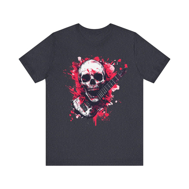 Rock Guitar Reaper Rock T Shirt | Heather Navy