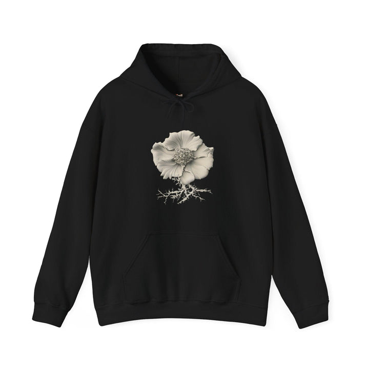 Flower Rooted Blossom Hoodie | Black