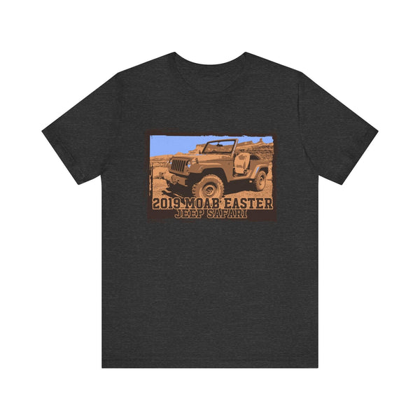 80s Moab Easter Jeep Safari T Shirt | Dark Grey Heather