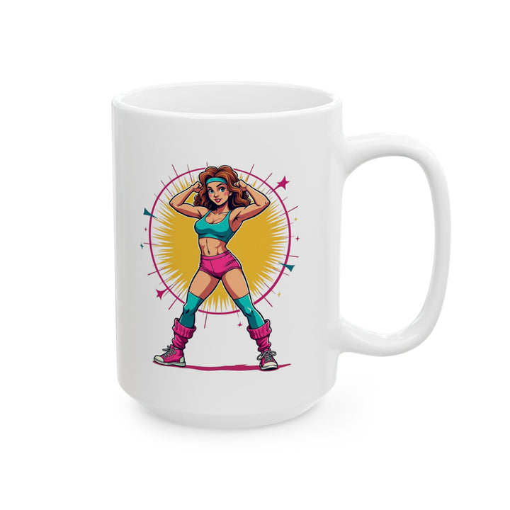 80s Fitness Diva Mug | Twill Tees