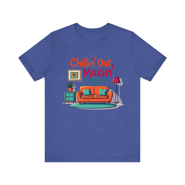 90s Sitcom Living Room T Shirt | Heather True Royal