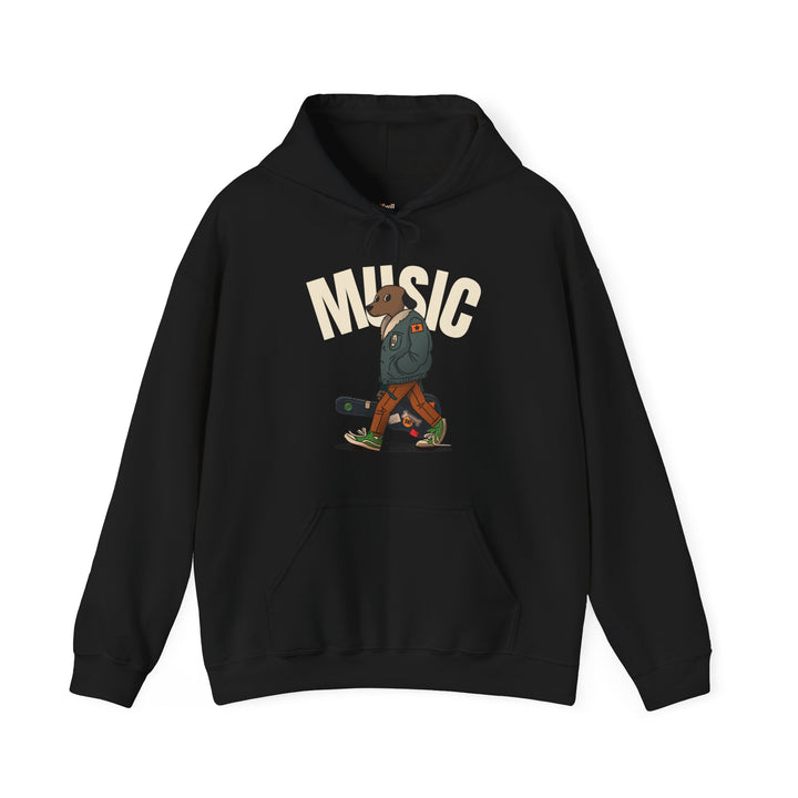 Band Music Dog Walker Hoodie | Black