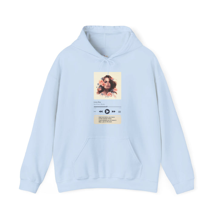 Classic Summer Blues Lyric Hoodie | Light Blue