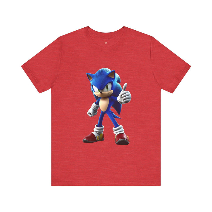 Sonic Thumbs Up T Shirt | Heather Red