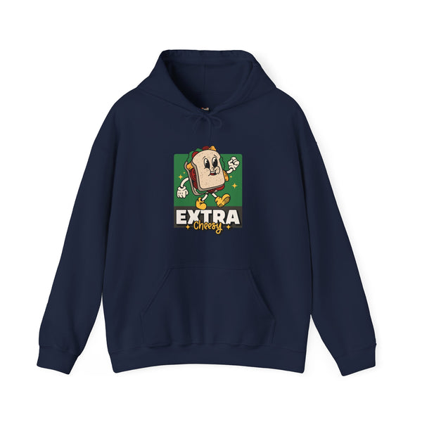 Retro Extra Cheesy Hoodie | Navy