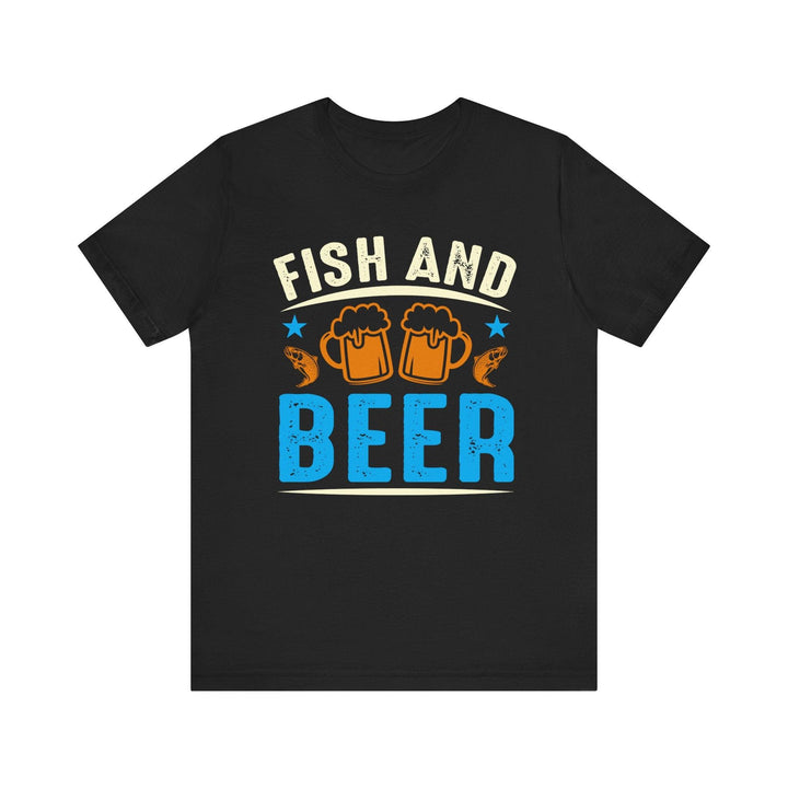 Fishing and Beer T Shirt | Black