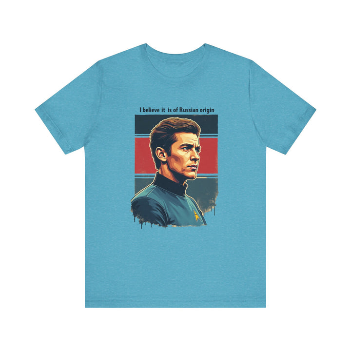 Star Trek Believe High T Shirt | Heather Aqua Twill Tees