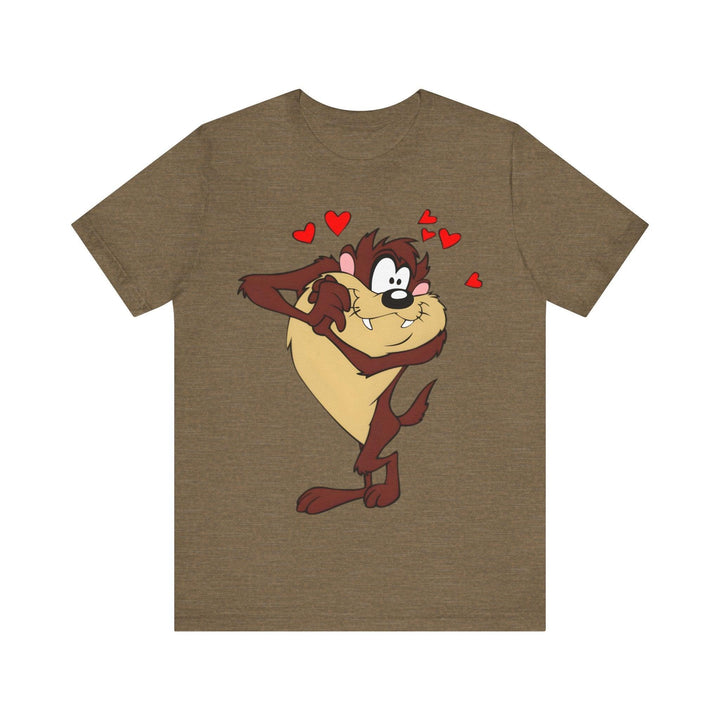 Disney Love-Struck Taz T Shirt | Heather Olive