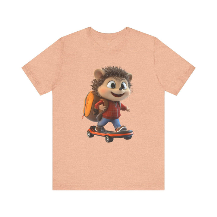 Sonic Skater Hedgehog Adventure T Shirt | Heather Peach Twill Tees