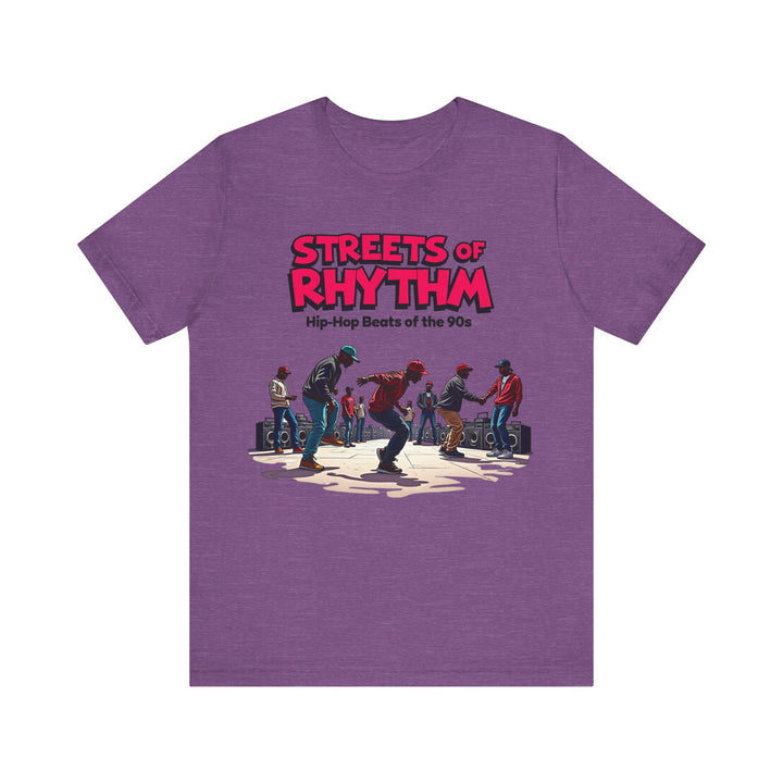 90s Hip-Hop Street Dance T Shirt | Heather Team Purple