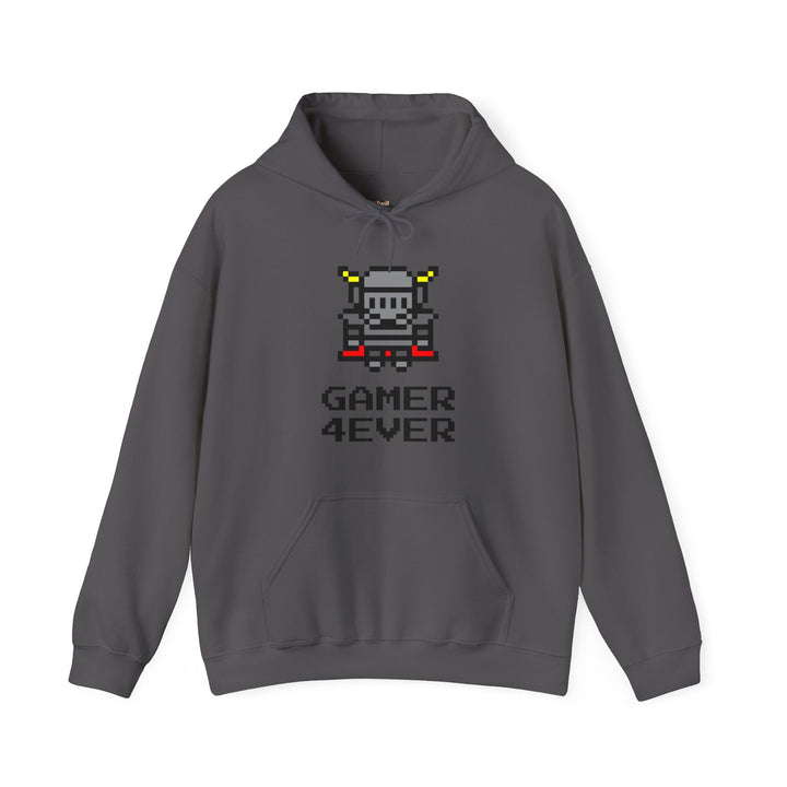 Retro Gaming 8-Bit Knight Hoodie | Charcoal