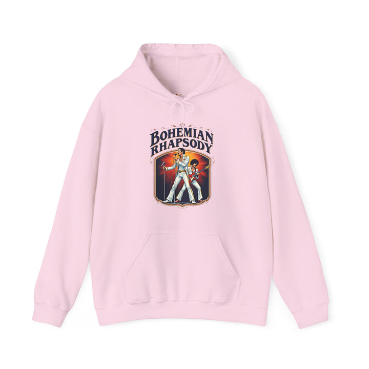 Band Bohemian Rhapsody Tribute Hoodie | Light Pink Twill Tees