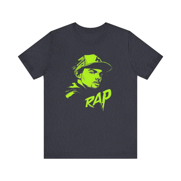 Rapper Neon Vibes T Shirt | Heather Navy