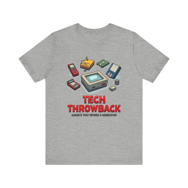 90s Retro Tech Icons T Shirt | Athletic Heather