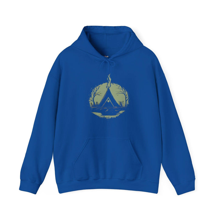 Summer Camp Minimalist Fire Hoodie | Royal