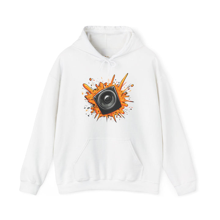 Rapper Bass Blast Hoodie | White Twill Tees