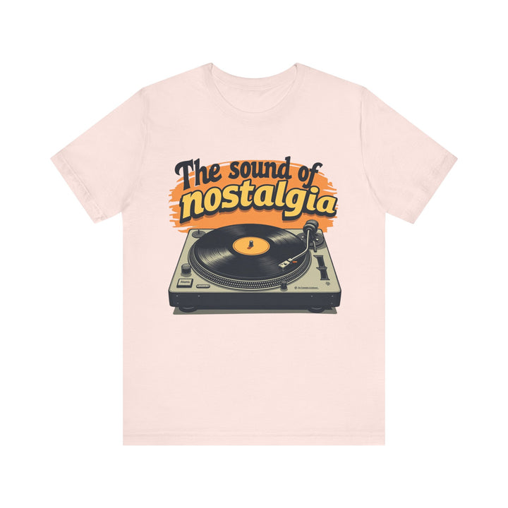 Classic The Sound Of Nostalgia T Shirt | Soft Pink Twill Tees