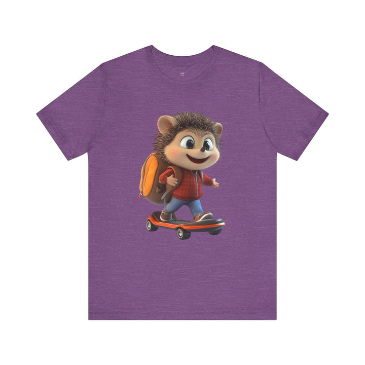 Sonic Skater Hedgehog Adventure T Shirt | Heather Team Purple Twill Tees
