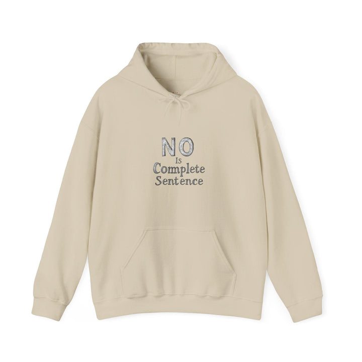 Retro No is Enough Hoodie | Sand