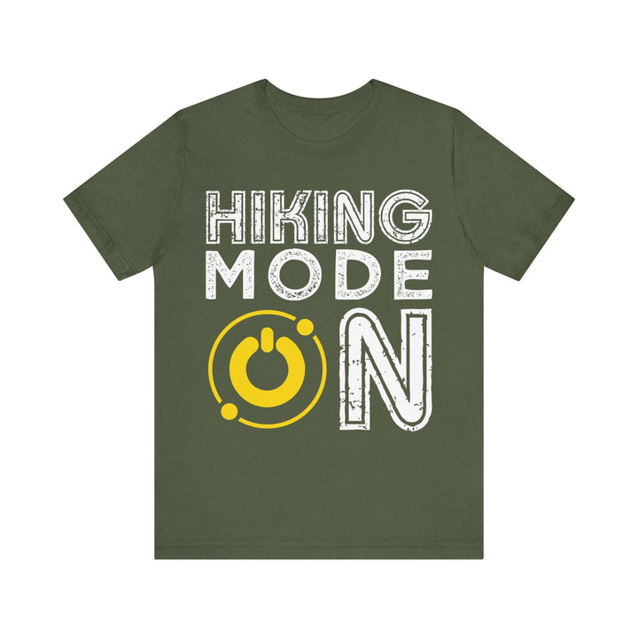 Hiking Mode On T Shirt | Military Green