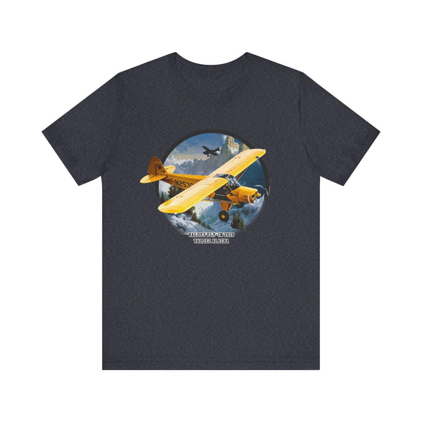 Retro Valdez Fly-In Alaska Adventure T Shirt | Heather Navy