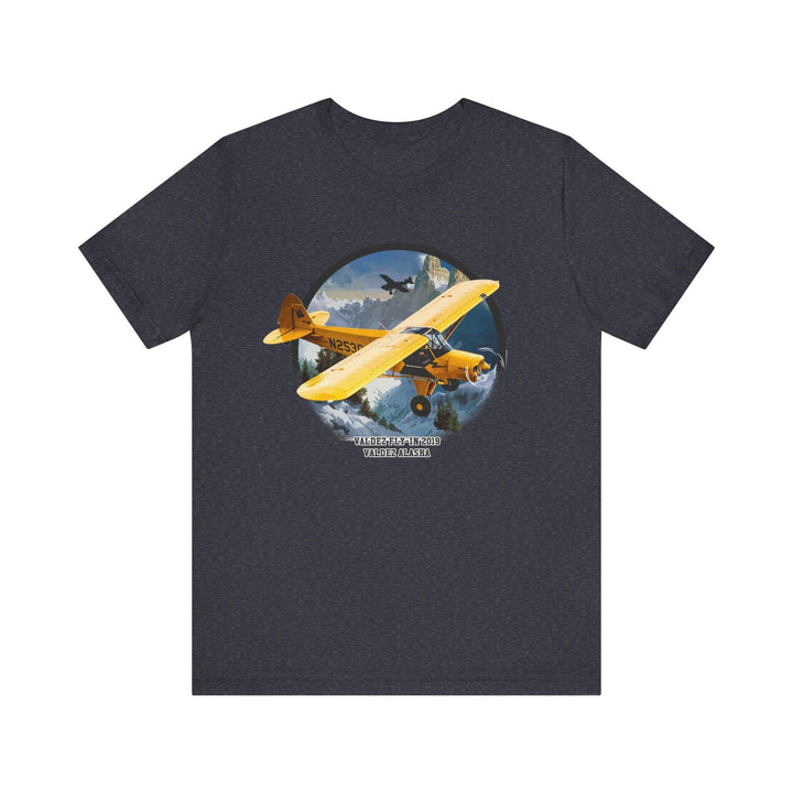 Retro Valdez Fly-In Alaska Adventure T Shirt | Heather Navy