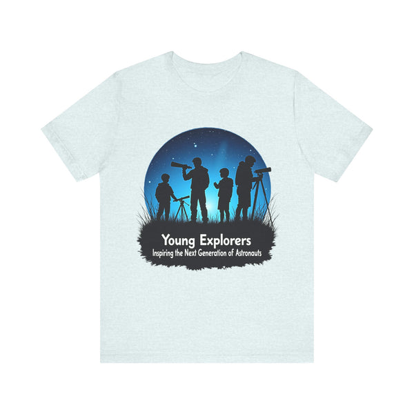 Nasa Young Stargazers T Shirt | Heather Ice Blue