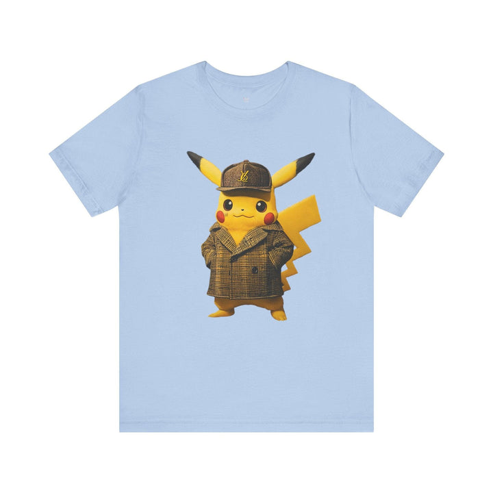 Pokemon Detective Fashion T Shirt | Baby Blue