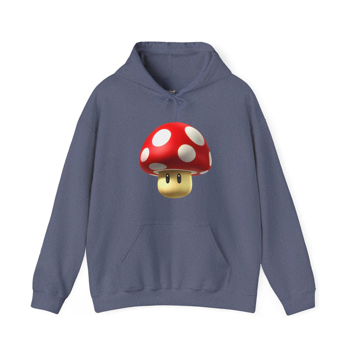 Mario Power-Up Mushroom Hoodie | Heather Navy