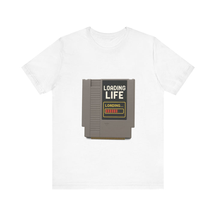 Retro Gaming Cartridge Gamer T-Shirt | White Twill Tees