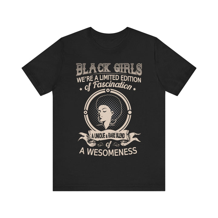 Retro Limited Edition Black Girls T Shirt | Black