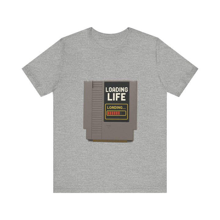 Retro Gaming Cartridge Gamer T-Shirt | Athletic Heather Twill Tees