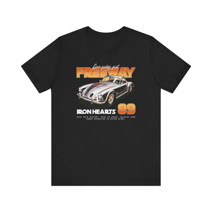 80s Iron Hearts Freeway T Shirt | Black