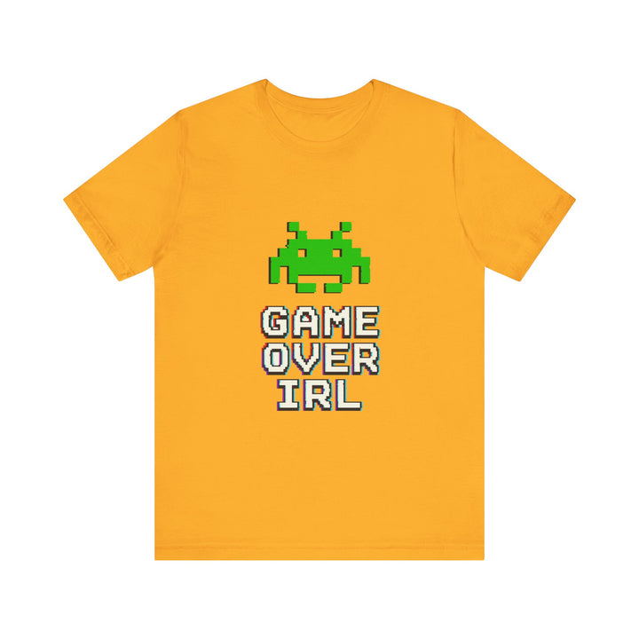 Retro Gaming 8-Bit Space Invaders T-Shirt | Gold Twill Tees