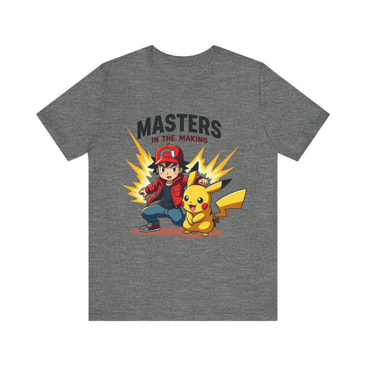 Pokemon Masters In The Making T Shirt | Deep Heather Twill Tees