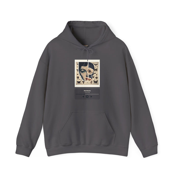 Classic Silent Beauty Lyric Hoodie | Charcoal