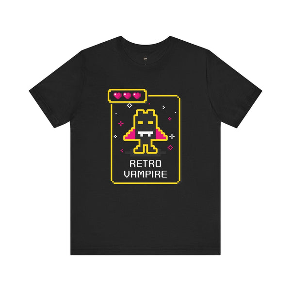 Retro Gaming Vampire T Shirt | Black