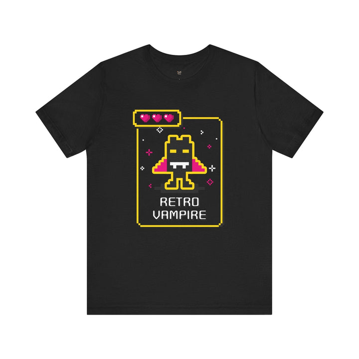 Retro Gaming Vampire T Shirt | Black