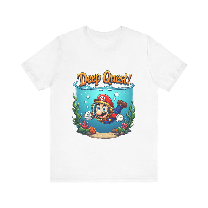 Mario Deep Quest T Shirt | White Twill Tees