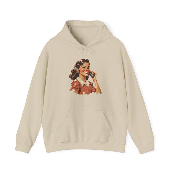 Retro Vibes Hoodie | Sand Twill Tees