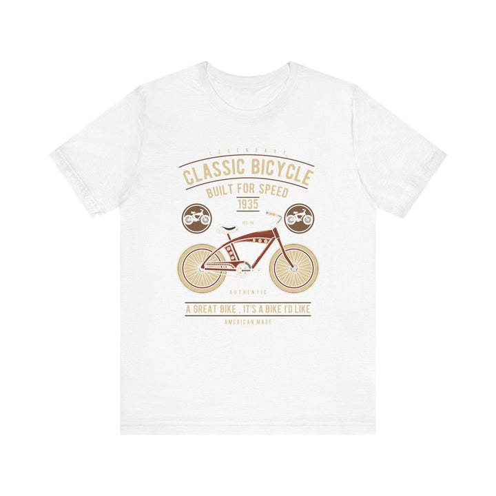 90s Classic Bicycle T Shirt | White