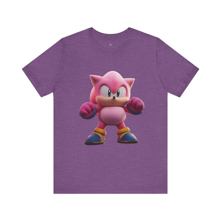 Sonic Pink Power Punch T Shirt | Heather Team Purple