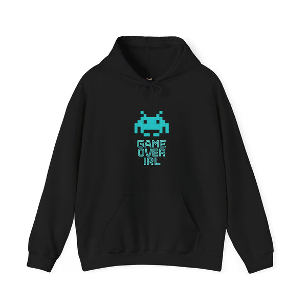Retro Gaming 8-Bit Space Invaders Cyberpunk Hoodie