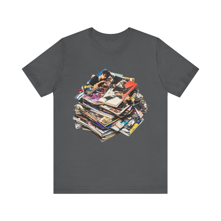 Rock Vintage Magazines T Shirt | Asphalt Twill Tees
