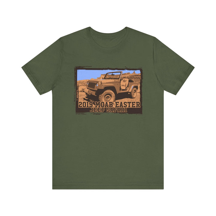 80s Moab Easter Jeep Safari T Shirt | Military Green