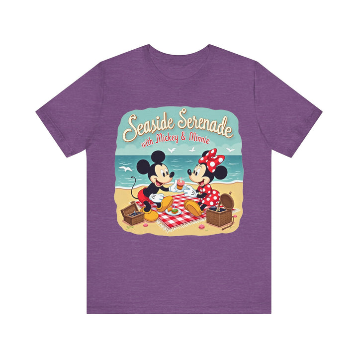 Disney Seaside Serenade T Shirt | Heather Team Purple