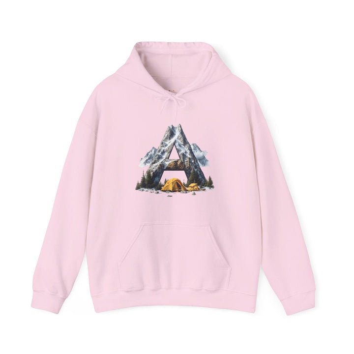 Hiking Mountain Adventure Hoodie | Light Pink