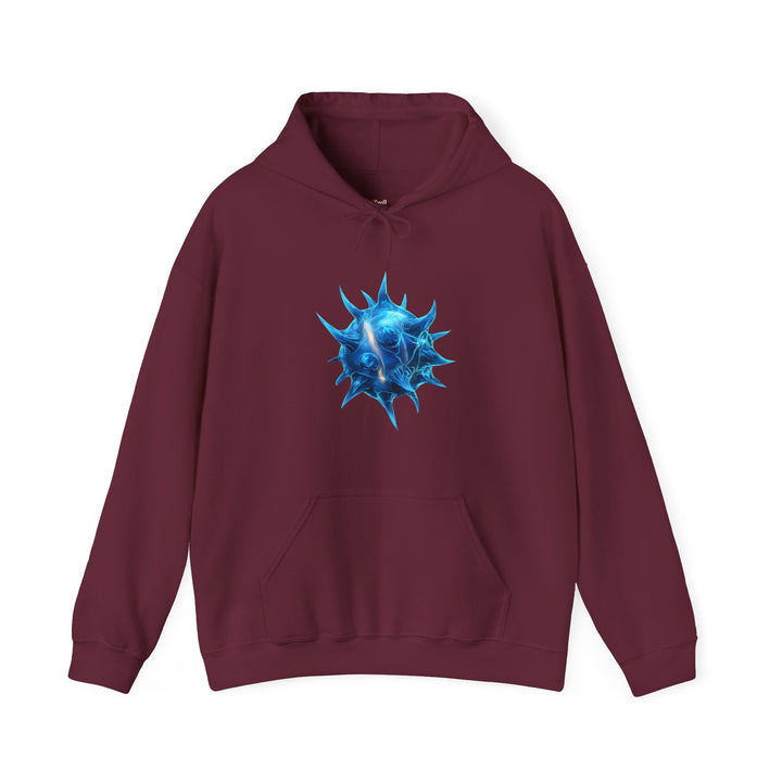 Mario Blue Spiny Shell Power Hoodie | Maroon